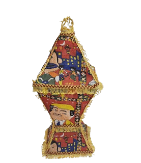 WIRE WITH CLOTH DECORATION LANTERN EGY-06