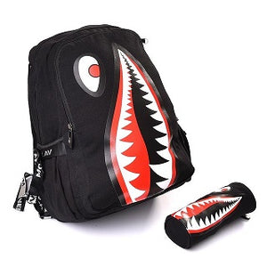 SHARK CLOTH BAG WITH PENCIL CASE 19989