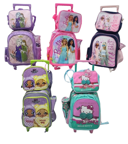 14" ORIGINAL GIRLS TROLLEY BAG SET OF 3 BAR-05