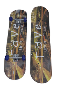 WOODEN SKATE BOARD WITH HEAVY DUTY TIRES (SKATE001)
