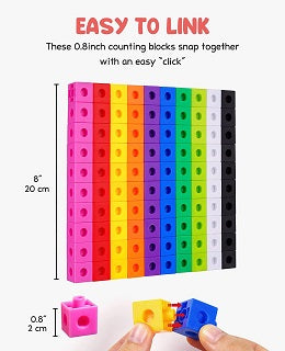 MATH COUNTING CUBES 100 PCS MATH001