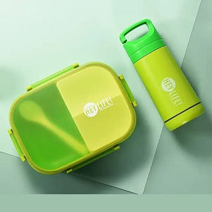 CHILDREN SCHOOL LUNCH BOX WITH WATER BOTTLE SET A189