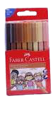 FABER-CASTELL 8 SKIN TONE CONNECTOR PENS