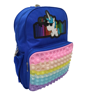 POP IT SCHOOL BAG WITH LIGHT BG-06