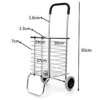 FOLDING METAL SHOPPING CART DC-103A