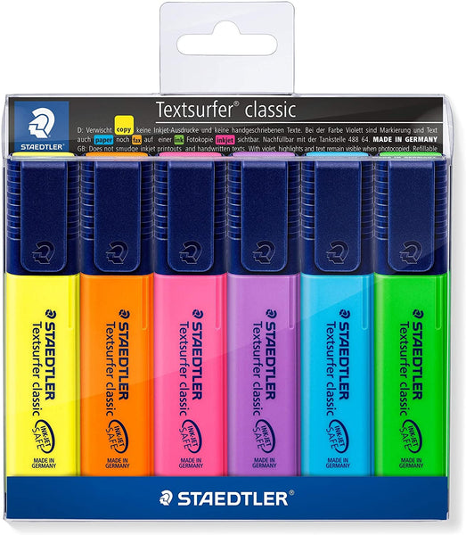 STEADTLER STICK TEXTSURFER CLASSIC HIGHLIGHTER PACKS