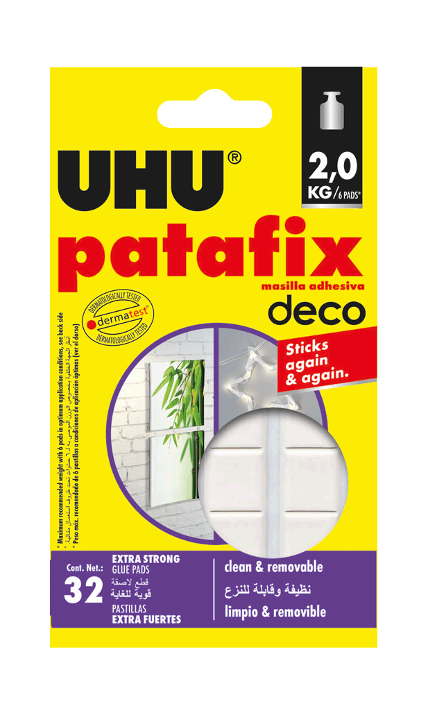UHU PATAFIX DECO 32 EXTRA STRONG GLUE PADS