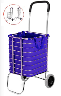 FOLDING METAL SHOPPING CART WITH CLOTH BAG DC-108A