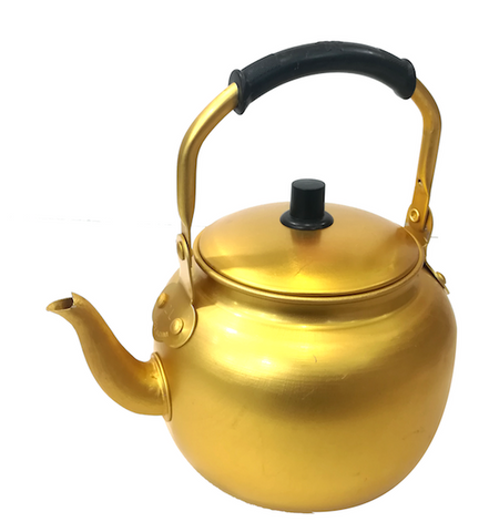 YELLOW ALUMINIUM TEA POT