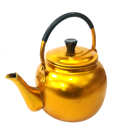 YELLOW ALUMINIUM TEA POT