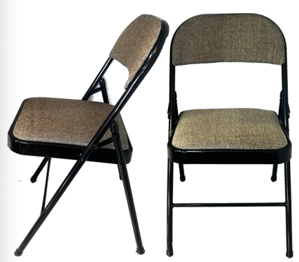 METAL FOLDING CHAIR WITH CLOTH