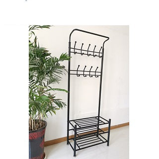 METAL COAT RACK WITH 3 SHELVES HLY-1