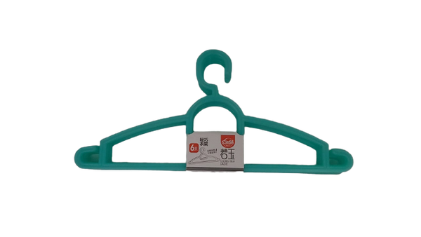 HEAVY DUTY PLASTIC HANGER SET OF 5