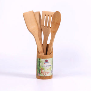 WOODEN KITCHEN SPOON SET OF 5