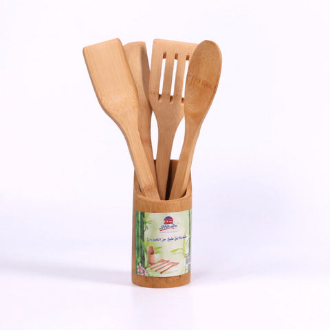 WOODEN KITCHEN SPOON SET OF 5